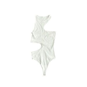 Abercrombie and fitch white cut out bodysuit